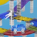 WOOPIE Magnetyczny Tor Samochodowy Wyścigowy + Autko 137 El. - 003