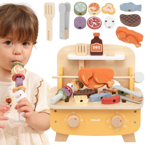 VIGA Drewniany Zestaw do Grillowania BBQ Grill - 001