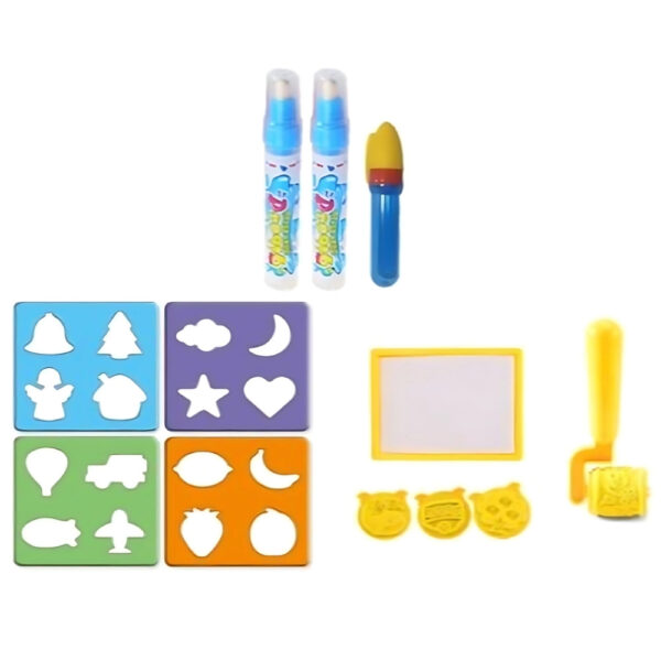 WOOPIE Magiczna Mata Wodna do Malowania XXL Pieczątki Cyferki 100x80 cm - 012