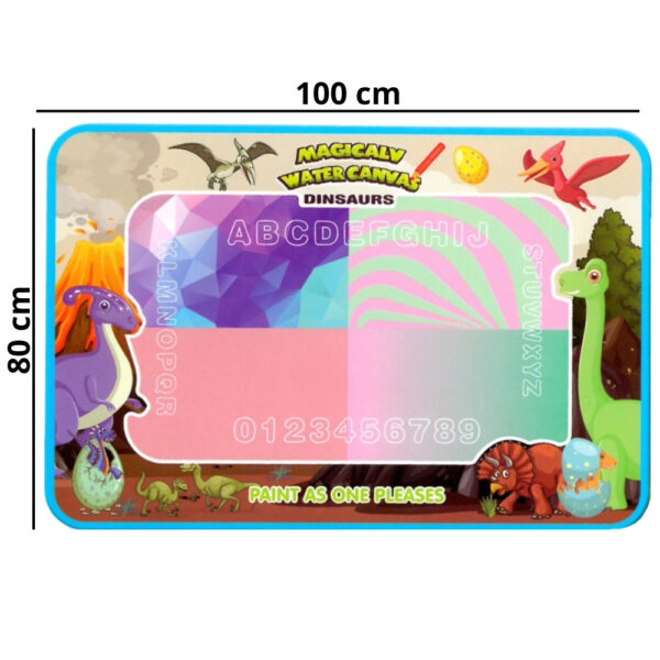 WOOPIE Magiczna Mata Wodna do Malowania XXL Pieczątki Cyferki 100x80 cm - 013