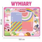 WOOPIE Mata Wodna do Malowania XXL 100x80cm Wróżki Różowa - 005