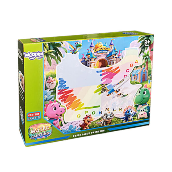 WOOPIE Mata Wodna do Malowania dla Dzieci z Dinozaurami + Akcesoria - 005