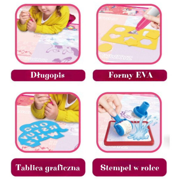 WOOPIE Mata Wodna Magiczna do Rysowania dla Małej Księżniczki - 002