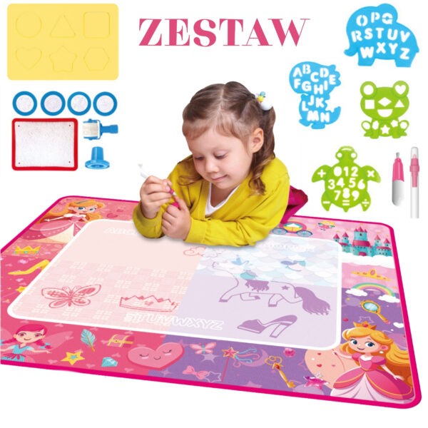 WOOPIE Mata Wodna Magiczna do Rysowania dla Małej Księżniczki - 003