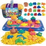 WOOPIE Piasek Kinetyczny 0,8 kg Zestaw w Koszyku z Foremkami +  / - 001