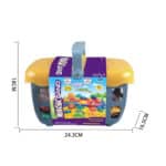 WOOPIE Piasek Kinetyczny 0,8 kg Zestaw w Koszyku z Foremkami +  / - 009