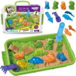 WOOPIE Piasek Kinetyczny 1,5 kg Zestaw XXL ZOO Safari Stolik z Foremkami - 001