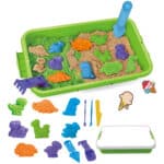 WOOPIE Piasek Kinetyczny 1,5 kg Zestaw XXL ZOO Safari Stolik z Foremkami - 002