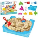 WOOPIE Piasek Kinetyczny 0,5 kg Zestaw Stolik z Foremkami - 001