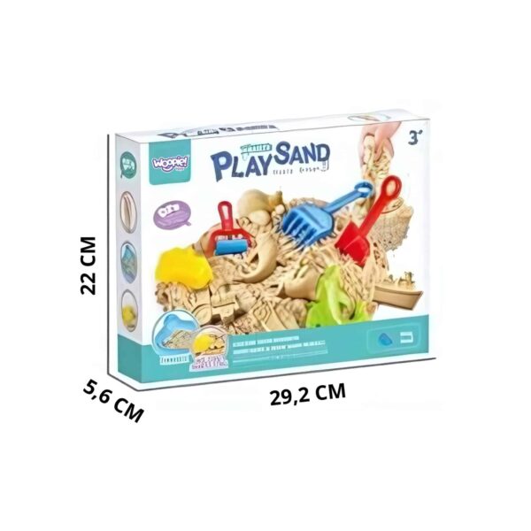 WOOPIE Piasek Kinetyczny 0,5 kg Zestaw Stolik z Foremkami - 002