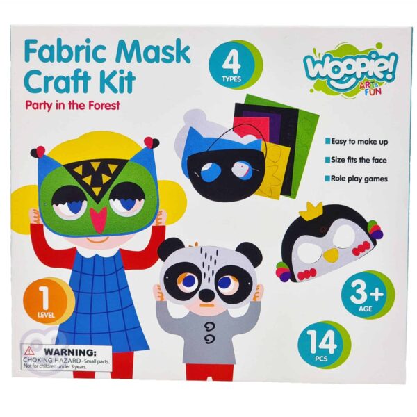 WOOPIE ART&FUN Zestaw Kreatywny Maski Filcowe Zrób to Sam 4 szt. - 013