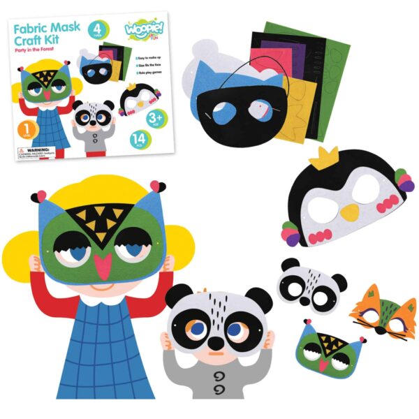 WOOPIE ART&FUN Zestaw Kreatywny Maski Filcowe Zrób to Sam 4 szt. - 014