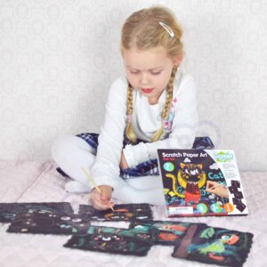 WOOPIE ART&FUN Zestaw Kreatywny Wydrapywanki dla Dzieci 7 el. - 003
