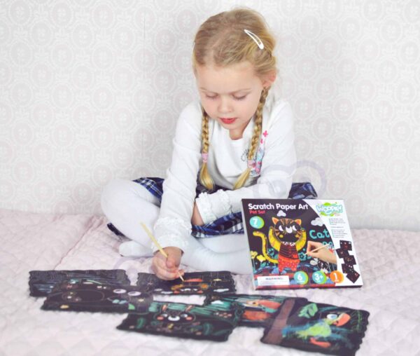 WOOPIE ART&FUN Zestaw Kreatywny Wydrapywanki dla Dzieci 7 el. - 003