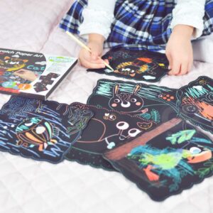 WOOPIE ART&FUN Zestaw Kreatywny Wydrapywanki dla Dzieci 7 el. - 004