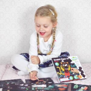 WOOPIE ART&FUN Zestaw Kreatywny Wydrapywanki dla Dzieci 7 el. - 005