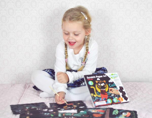 WOOPIE ART&FUN Zestaw Kreatywny Wydrapywanki dla Dzieci 7 el. - 005