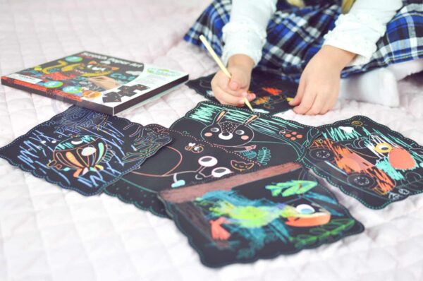 WOOPIE ART&FUN Zestaw Kreatywny Wydrapywanki dla Dzieci 7 el. - 006
