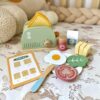 Drewniany Toster z Akcesoriami Woopie Green - Edukacyjny Zestaw FSC - 005