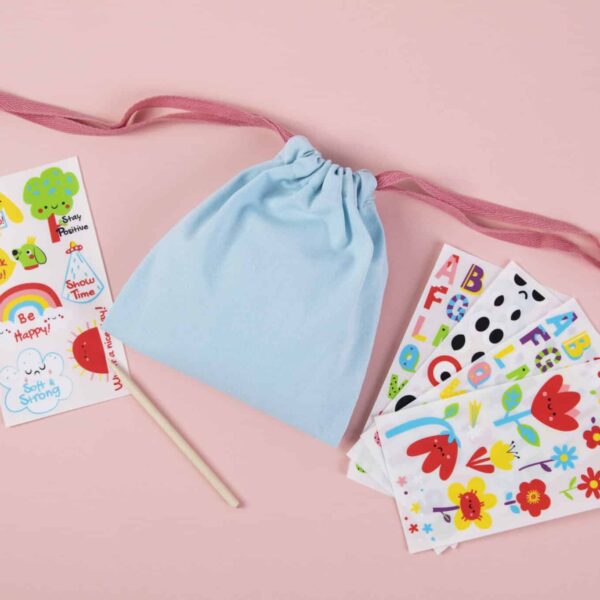 WOOPIE ART&FUN Zestaw Kreatywny Magiczna Torebka + Naklejki do Dekoracji ponad 109 szt. (ZESTAW 5 SZT.) - 014