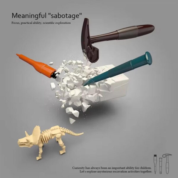 WOOPIE Wykopalisko "Mały Archeolog" 6 Szkieletów Dinozaurów - 009