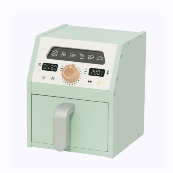 Zestaw Kuchenny Air Fryer Drewniany z Jedzeniem 10 el Tooky Toy - 002