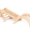 Drewniany Bujak Montessori Viga Naturalny - Wielofunkcyjny Mostek - 005