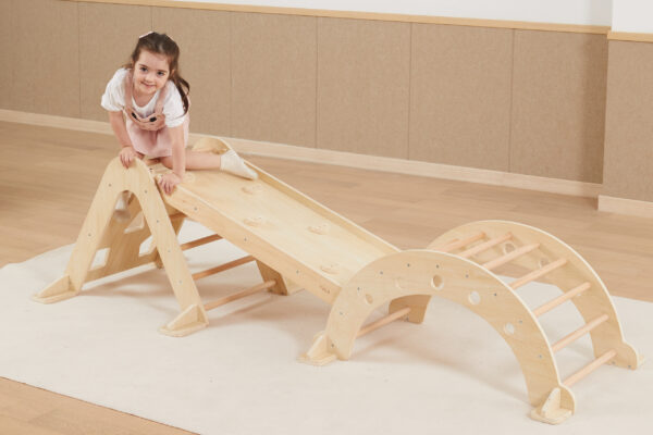 VIGA Drewniany Bujak Naturalny Montessori - 006