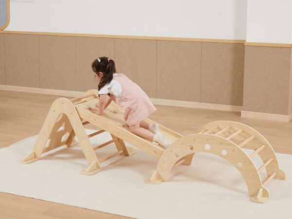 VIGA Drewniany Bujak Naturalny Montessori - 007