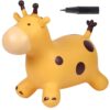 WOOPIE Skoczek Gumowy do Skakania Żyrafa Żółta + Pompka - 001