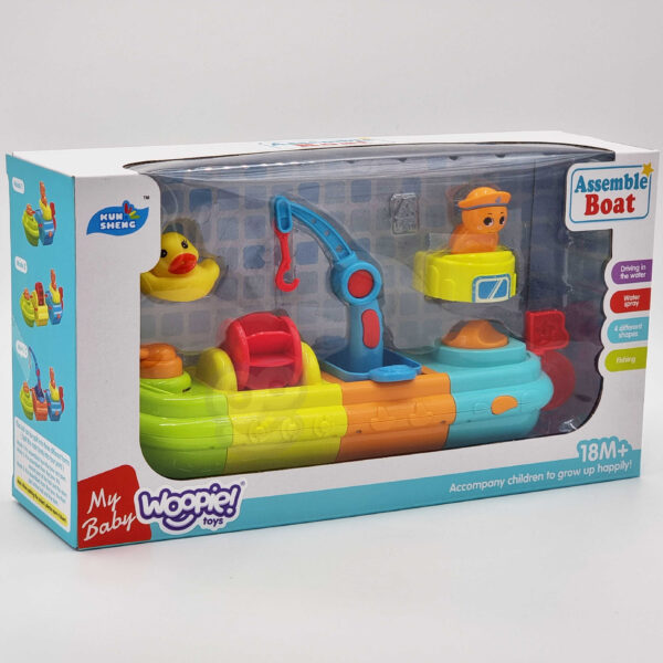 Zabawka do kąpieli statek 4w1 młynek armatka 18m+ – WOOPIE BABY - 013