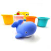 Zabawka do kąpieli statek kubeczki wieloryb 12m+ – WOOPIE BABY - 007