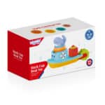 Zabawka do kąpieli statek kubeczki wieloryb 12m+ – WOOPIE BABY - 010