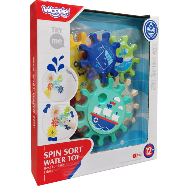 Kolorowe Zębatki do Kąpieli Morskie 6 szt. - WOOPIE BABY - 005