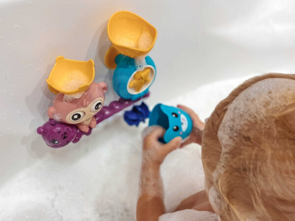 Zabawka do kąpieli małpka oczy się kręcą 18m+ – WOOPIE BABY - 005