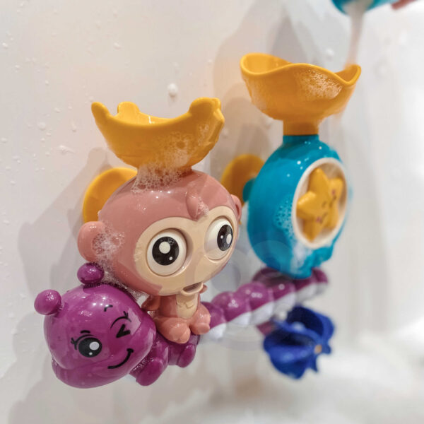 Zabawka do kąpieli małpka oczy się kręcą 18m+ – WOOPIE BABY - 007