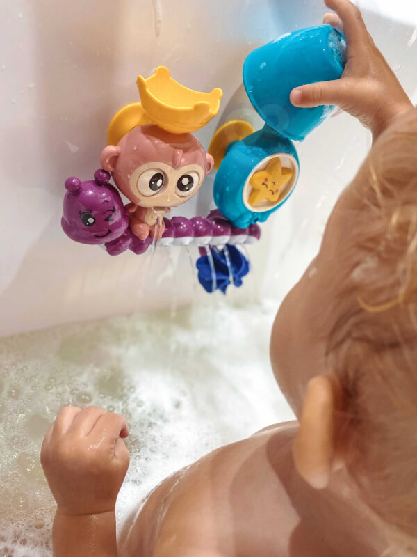 Zabawka do kąpieli małpka oczy się kręcą 18m+ – WOOPIE BABY - 011