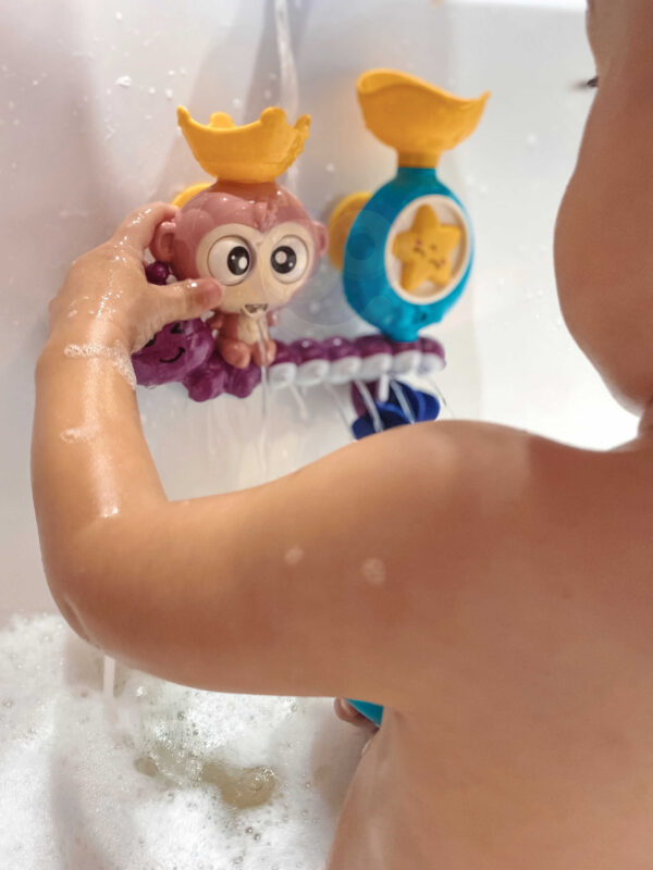 Zabawka do kąpieli małpka oczy się kręcą 18m+ – WOOPIE BABY - 012