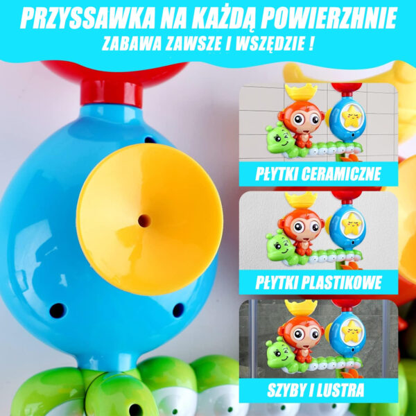 Zabawka do kąpieli małpka oczy się kręcą 18m+ – WOOPIE BABY - 014