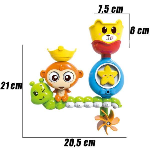 Zabawka do kąpieli małpka oczy się kręcą 18m+ – WOOPIE BABY - 016