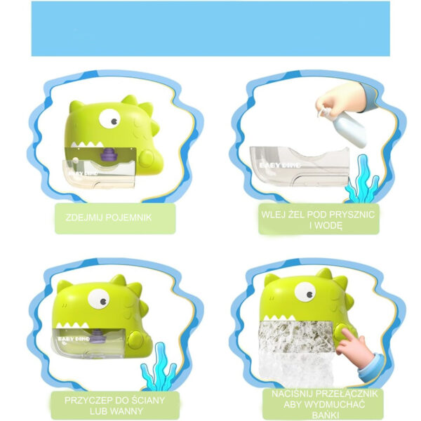 Zabawka do Kąpieli Dinozaur Wodoodporna IP6 - WOOPIE - 006