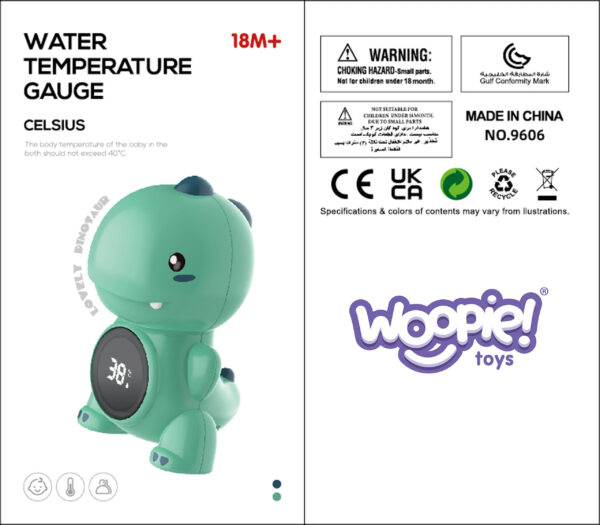 Termometr do wody Kaczuszka z kolorowym wskaźnikiem 0+ - WOOPIE BABY - 005