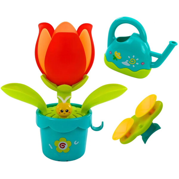 Zabawka do kąpieli rozkwitający kwiatek z konewką 6m+ – WOOPIE BABY - 002