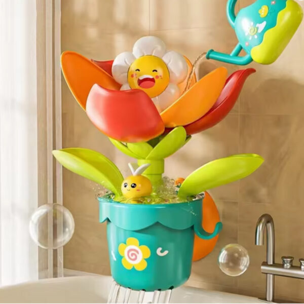 Zabawka do kąpieli rozkwitający kwiatek z konewką 6m+ – WOOPIE BABY - 005