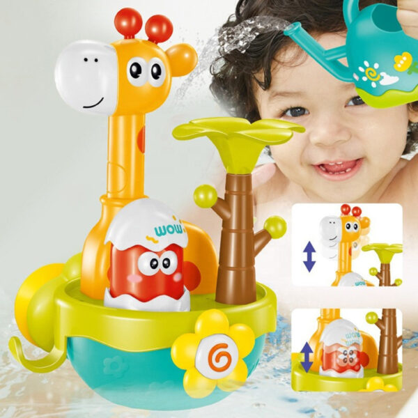 Zabawka do kąpieli żyrafa bez baterii lejek 18m+ – WOOPIE BABY - 003
