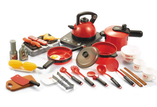 WOOPIE Kuchnia dla Dzieci Duży Zestaw XXL Akcesoria Garnki 36 el. - 003