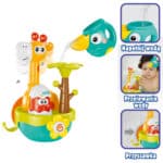 Zabawka do kąpieli żyrafa bez baterii lejek 18m+ – WOOPIE BABY - 007