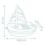 Ekologiczna żaglówka z bioplastiku do kąpieli 12m+ – Smoby - 005