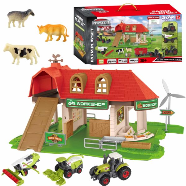 WOOPIE Zestaw Farma Zagroda Traktory + Figurki 42 el. - 001
