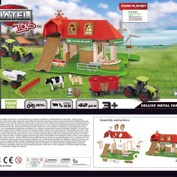 WOOPIE Zestaw Farma Zagroda Traktory + Figurki 42 el. - 007